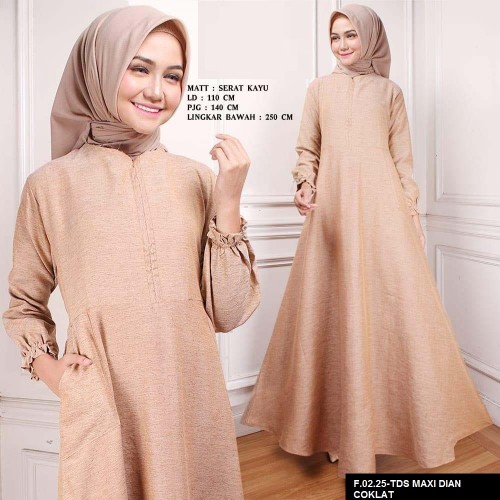 GAMIS TDS MAXI DIAN COKLAT 