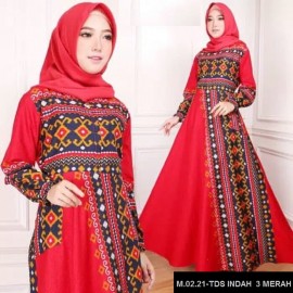 GAMIS TDS INDAH 3 MERAH 