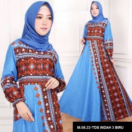 GAMIS TDS INDAH 3 BIRU 